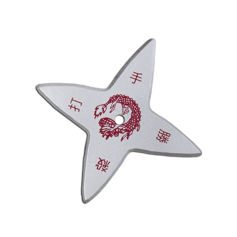 Silver Rubber Throwing Stars