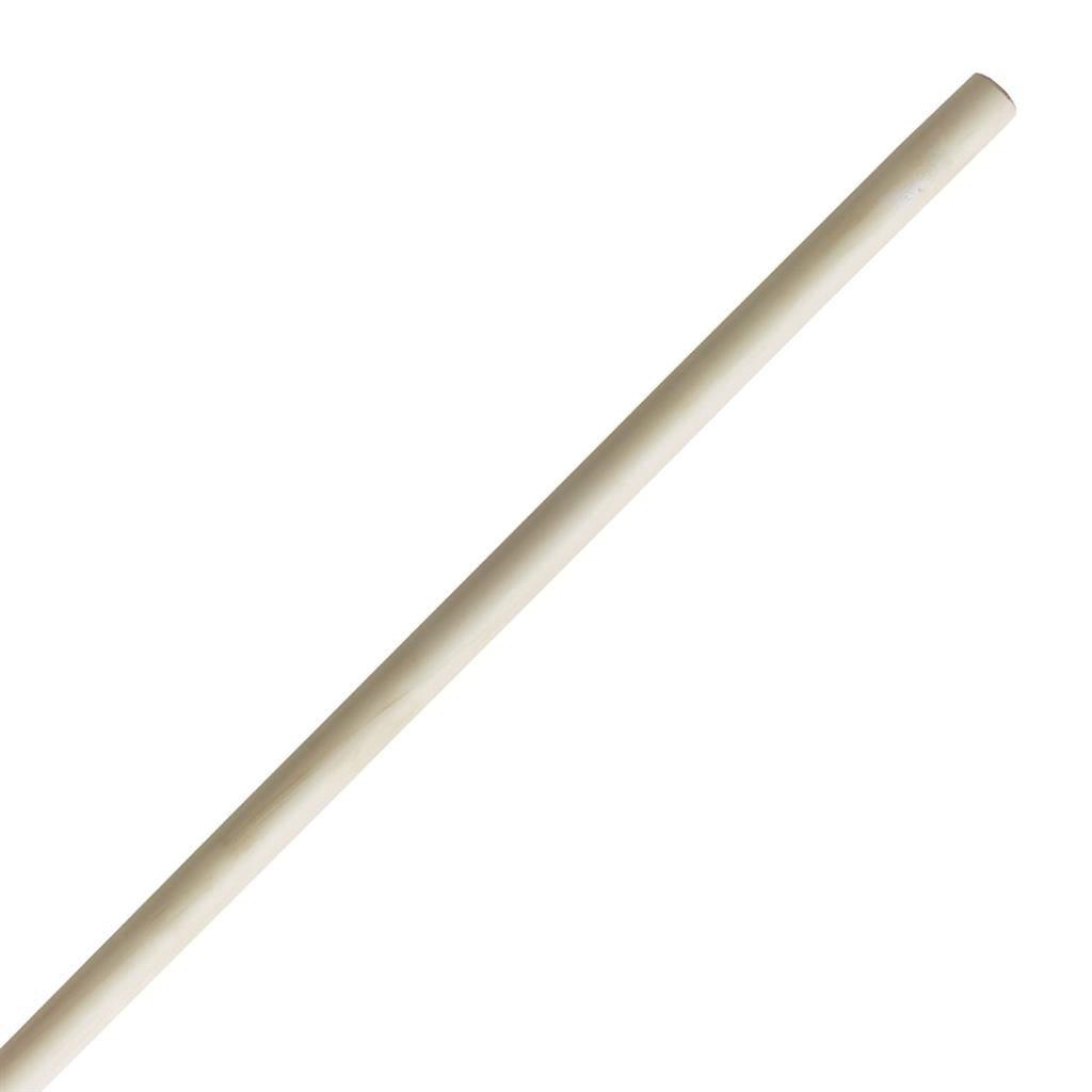 Straight White Wax Bo Staff - Violent Art Shop