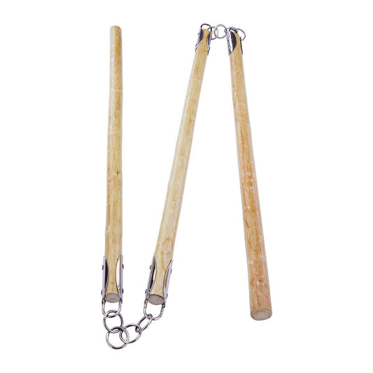 Three Sectional White Wood Staff - Violent Art Shop