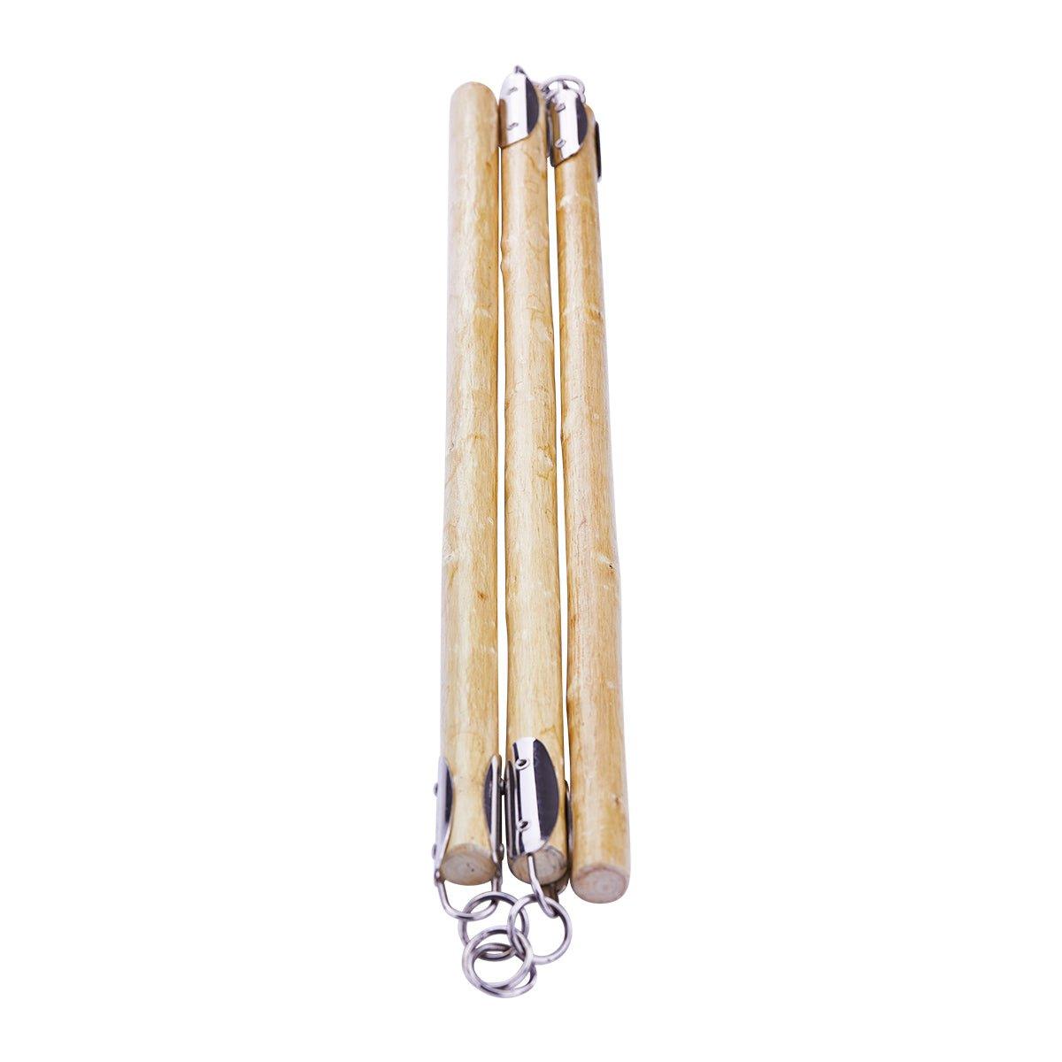 Three Sectional White Wood Staff - Violent Art Shop