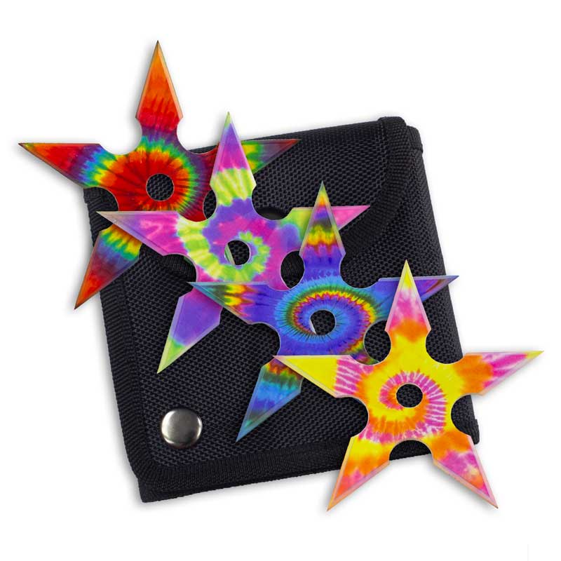 Tie-Dye Throwing Star Set - Violent Art Shop
