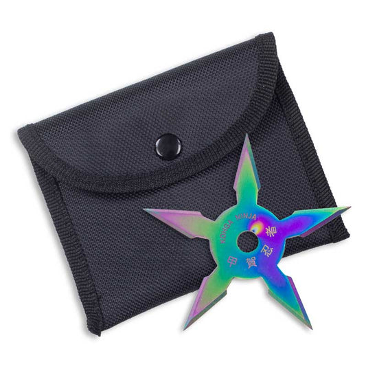 Titanium Finish 5-Point Ninja Star - Violent Art Shop