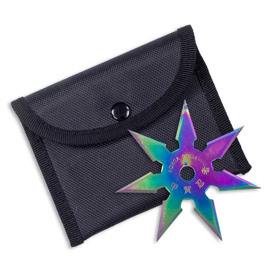 Titanium Finish 7-Point Ninja Star - Violent Art Shop