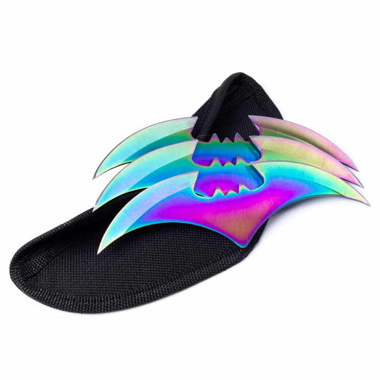 Titanium Finish Bat Throwers - Violent Art Shop