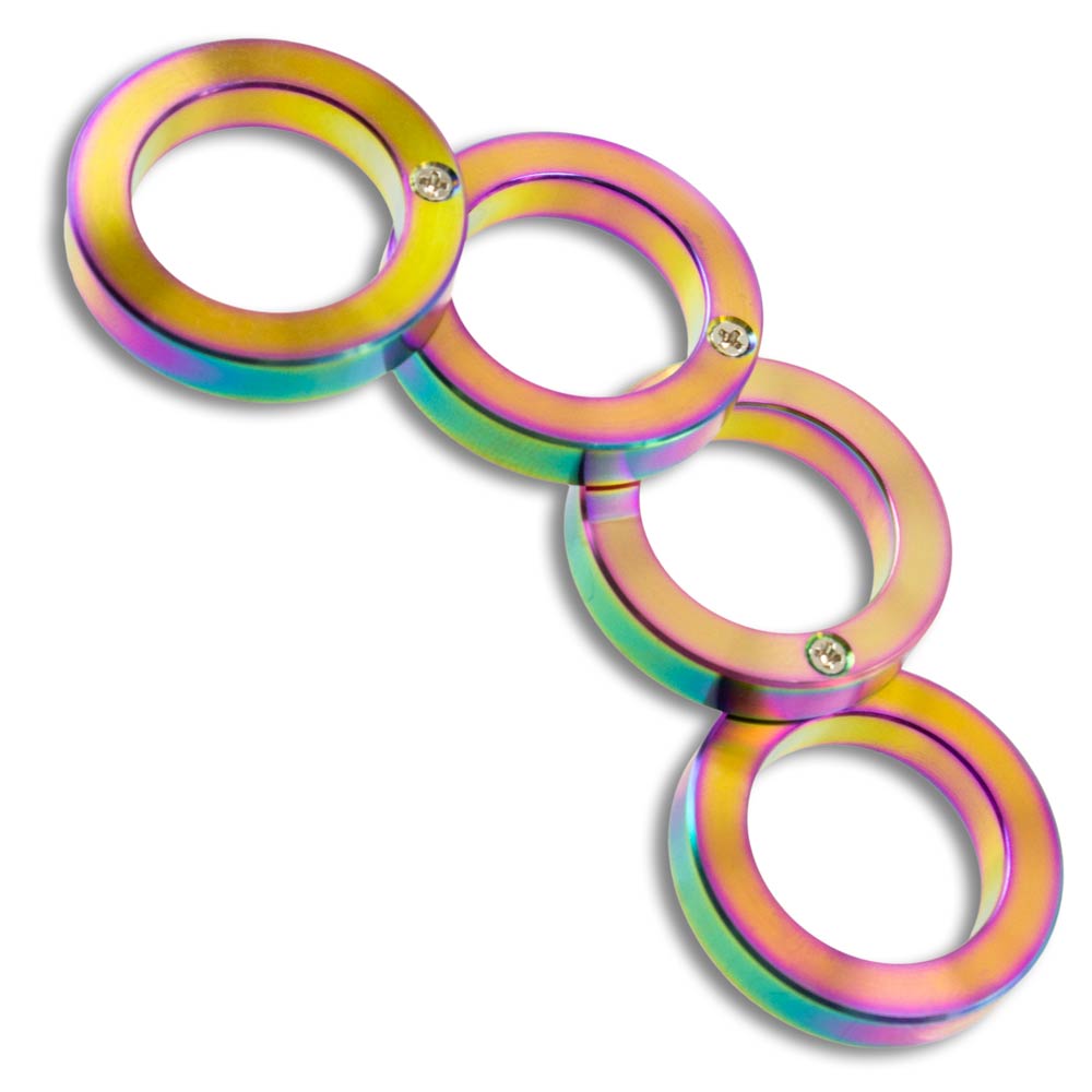 Titanium Finish Folding Knuckles - Violent Art Shop