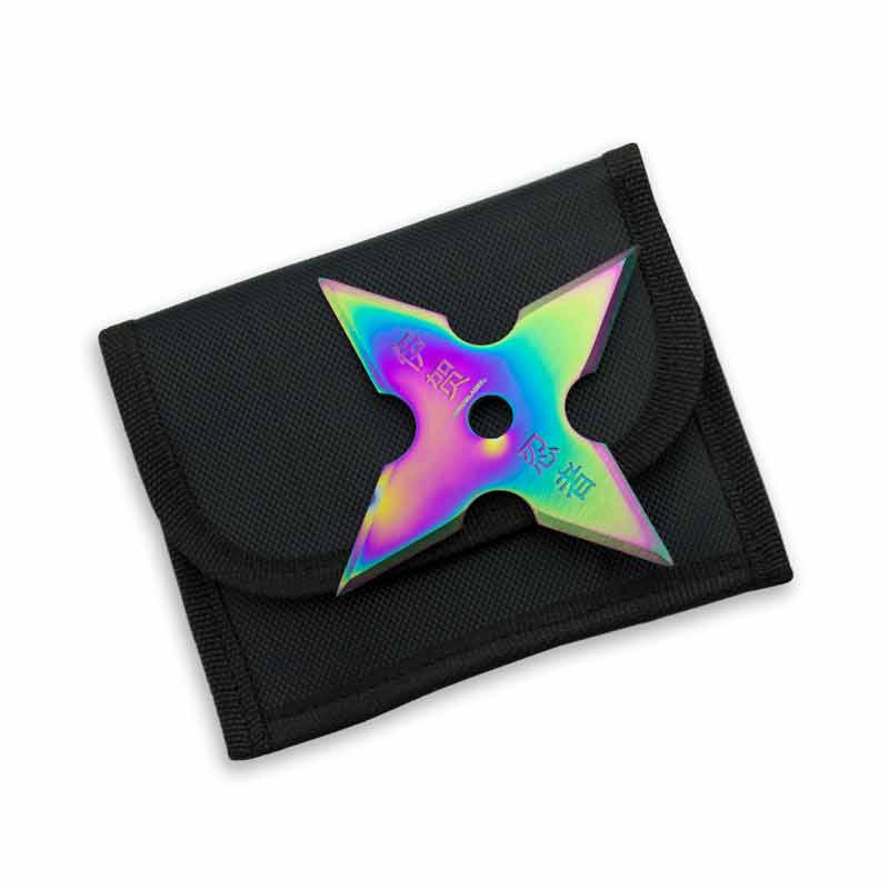 Titanium Finish Four Point Star - Violent Art Shop