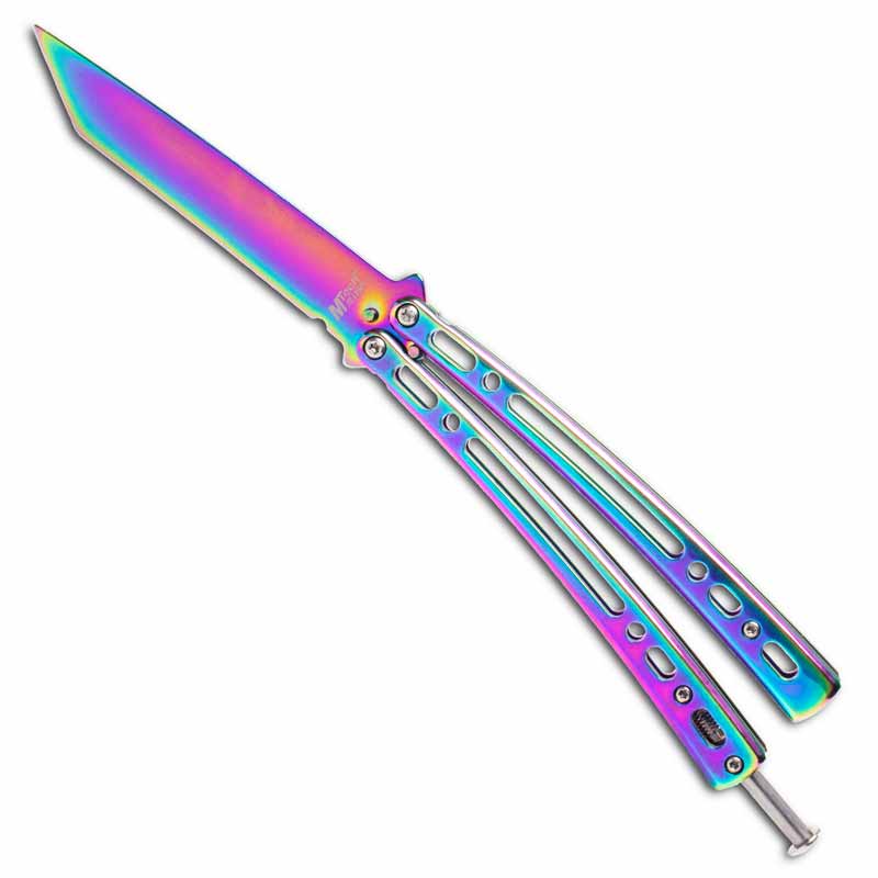 Titanium Finish Balisong Trainer - Violent Art Shop