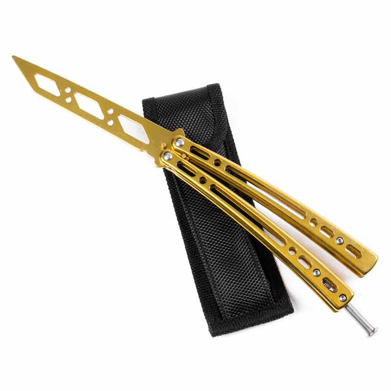 Vented Gold Butterfly Trainer - Violent Art Shop