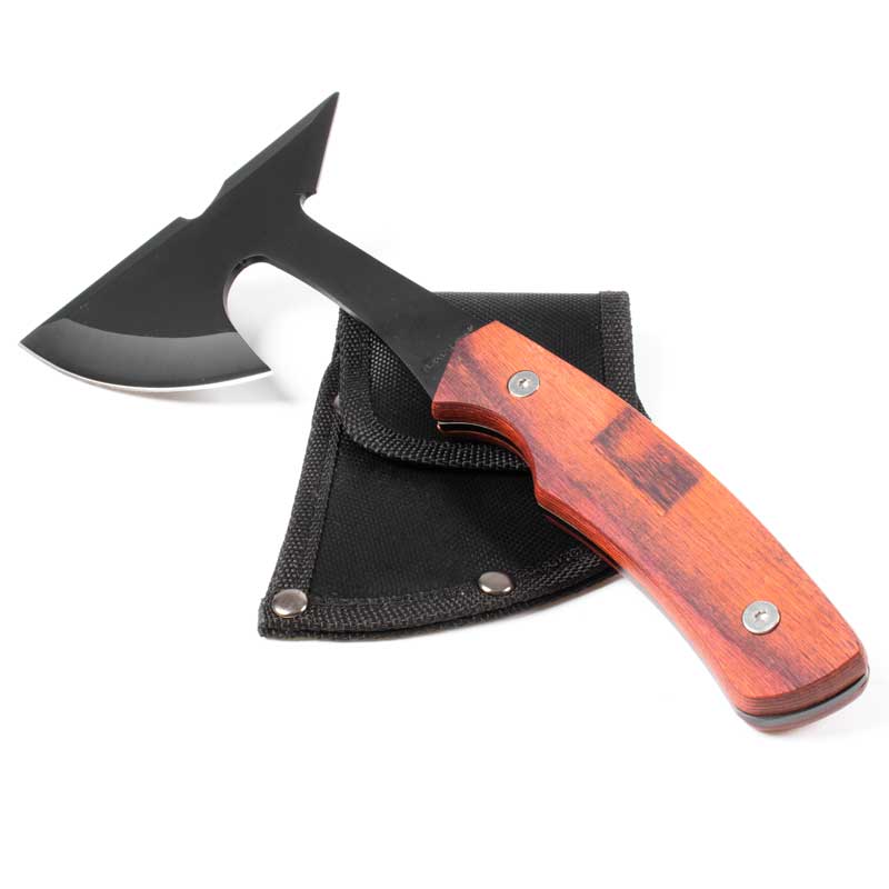 Wood Grip Throwing Hatchet - Violent Art Shop