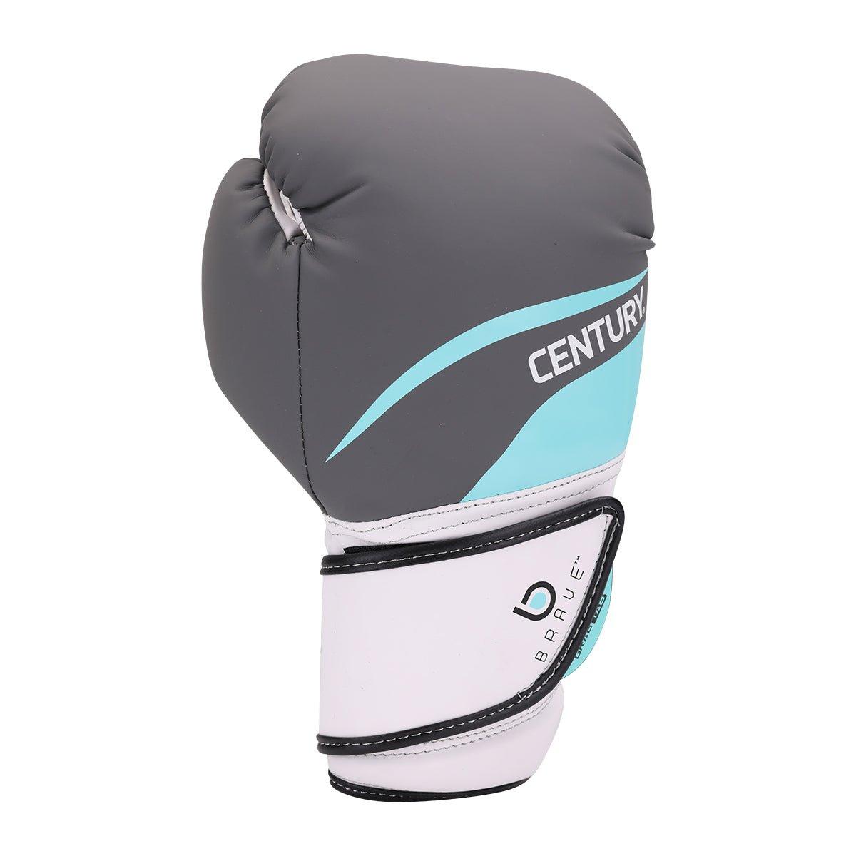 Brave Women's Boxing Gloves - White / Teal - Violent Art Shop