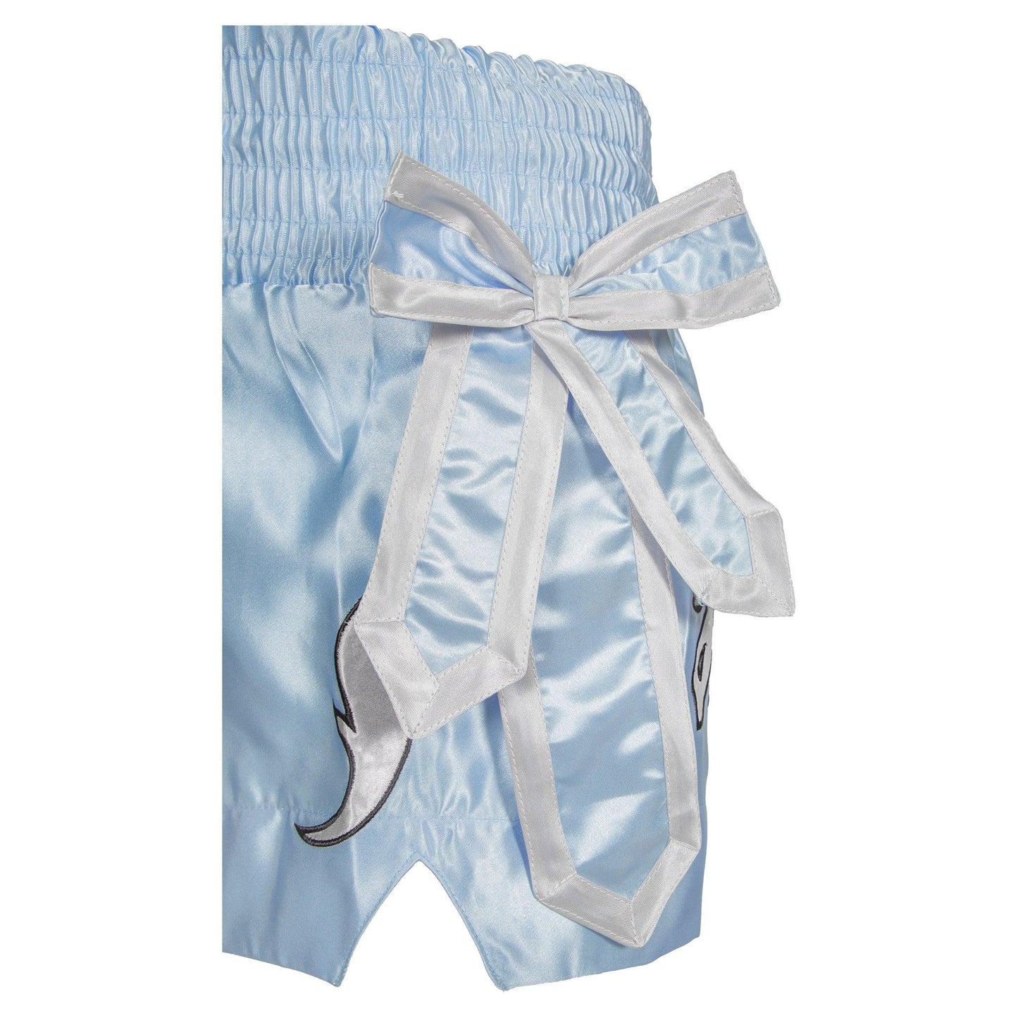 ProForce Sport Angel Wing Muay Thai Shorts - w/ Light Blue Bows - Violent Art Shop