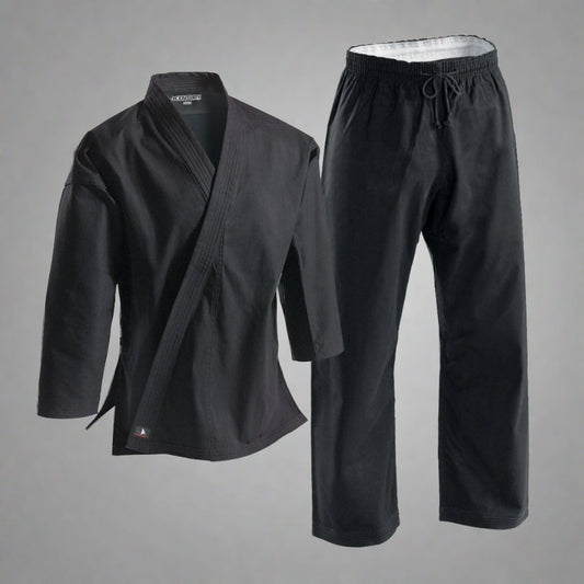 10 oz. Middleweight Brushed Cotton Uniform - Black - Violent Art Shop