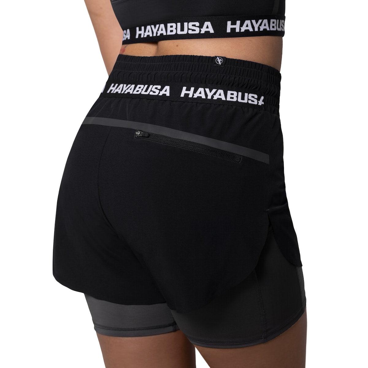 Hayabusa Womens Mid Rise Layered Shorts - Violent Art Shop