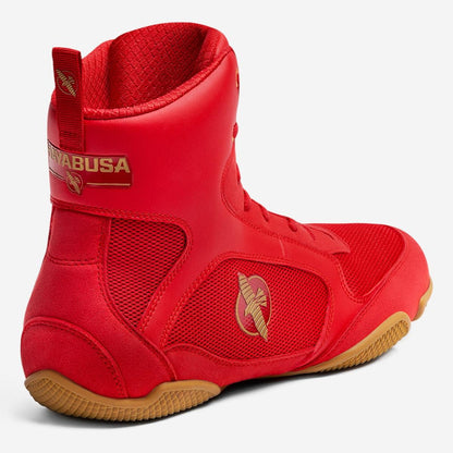 Hayabusa Pro Boxing Shoes - Red - Violent Art Shop