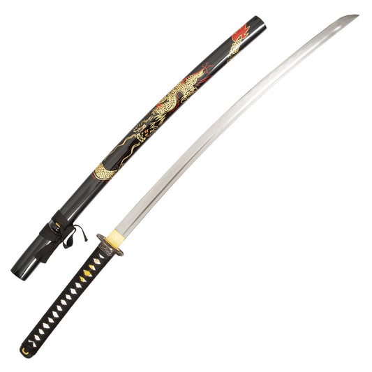 Black Sword w/ Dragon Hand Guard - Violent Art Shop