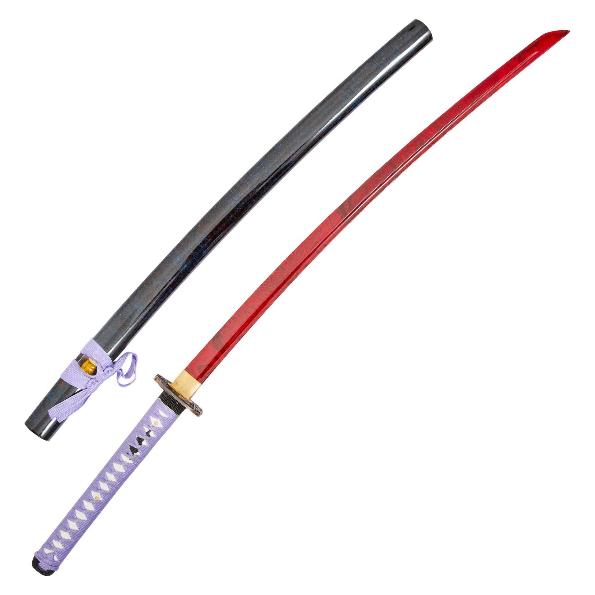 Black Sword w/ Red Engraved Blade - Violent Art Shop