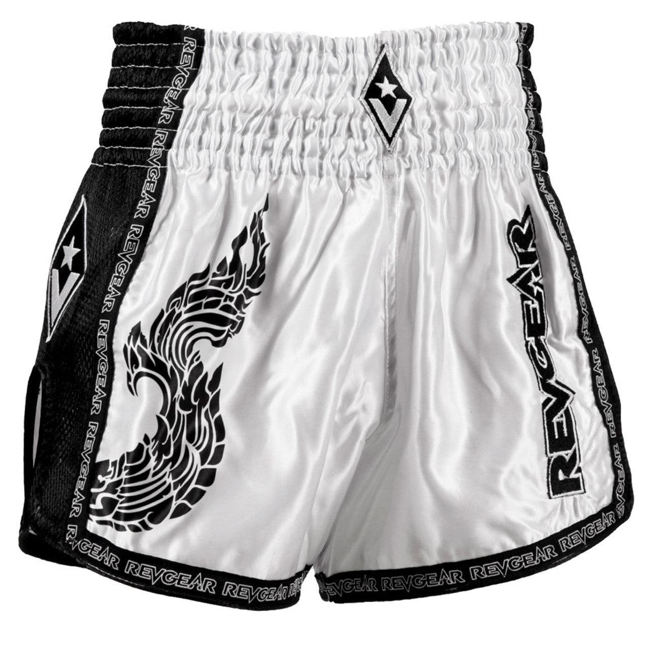 Legends Thai Shorts - Valhalla - White / Black - Violent Art Shop