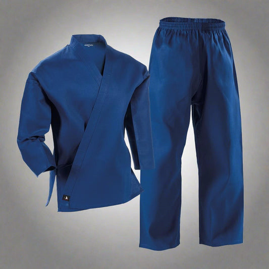 7 oz. Middleweight Student Uniform with Elastic Pant - Blue - Violent Art Shop