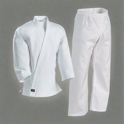 7 oz. Middleweight Student Uniform with Elastic Pant - White - Violent Art Shop