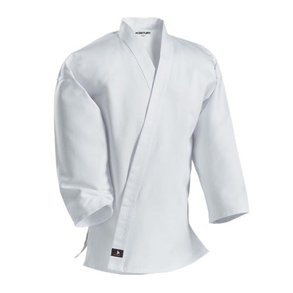 8 oz. Middleweight Uniform with Elastic Pant - White - Violent Art Shop