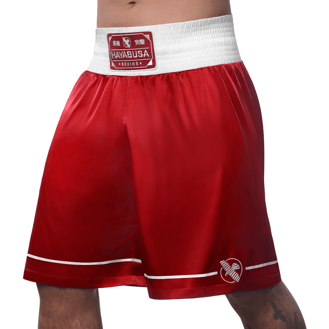 Hayabusa Pro Boxing Shorts - Red - Violent Art Shop