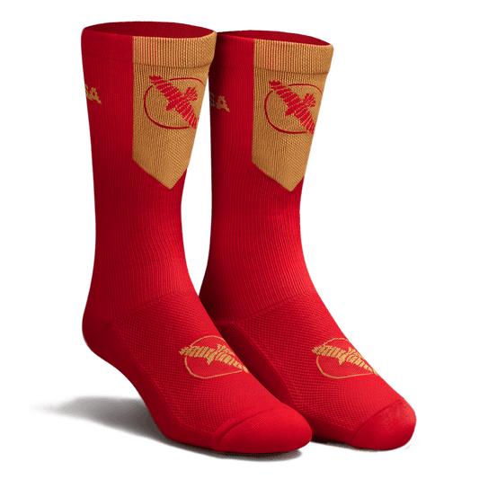Hayabusa Pro Boxing Socks - Red - Violent Art Shop
