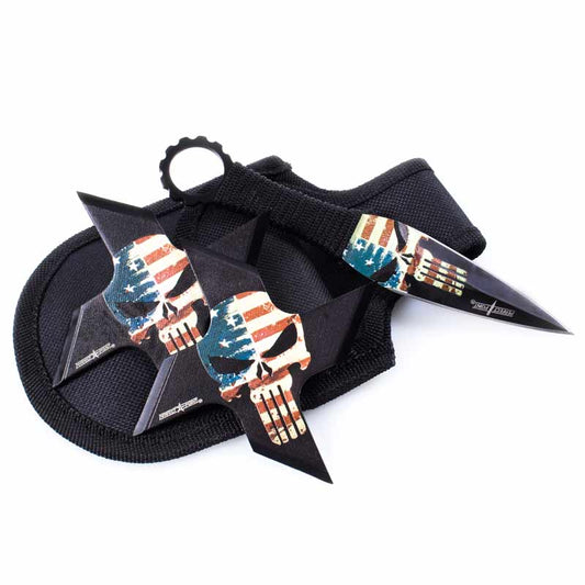 American Skull Throwing Set - Violent Art Shop