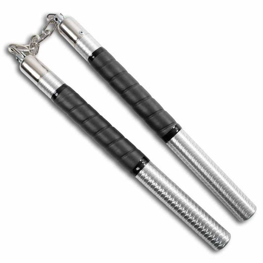 Black Grip Aluminum Nunchucks