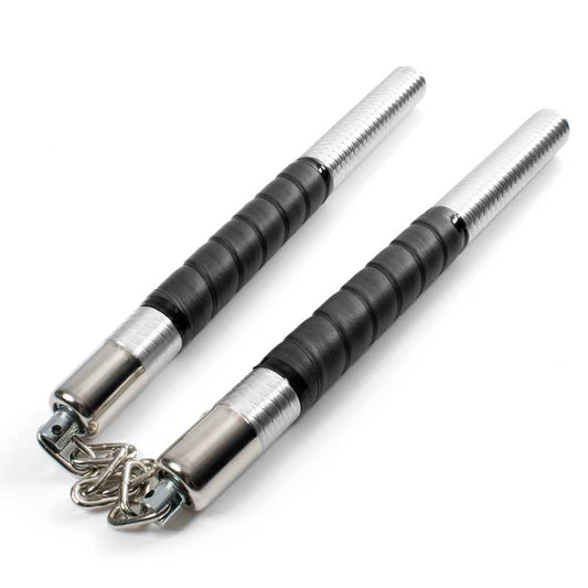 Black Grip Aluminum Nunchucks