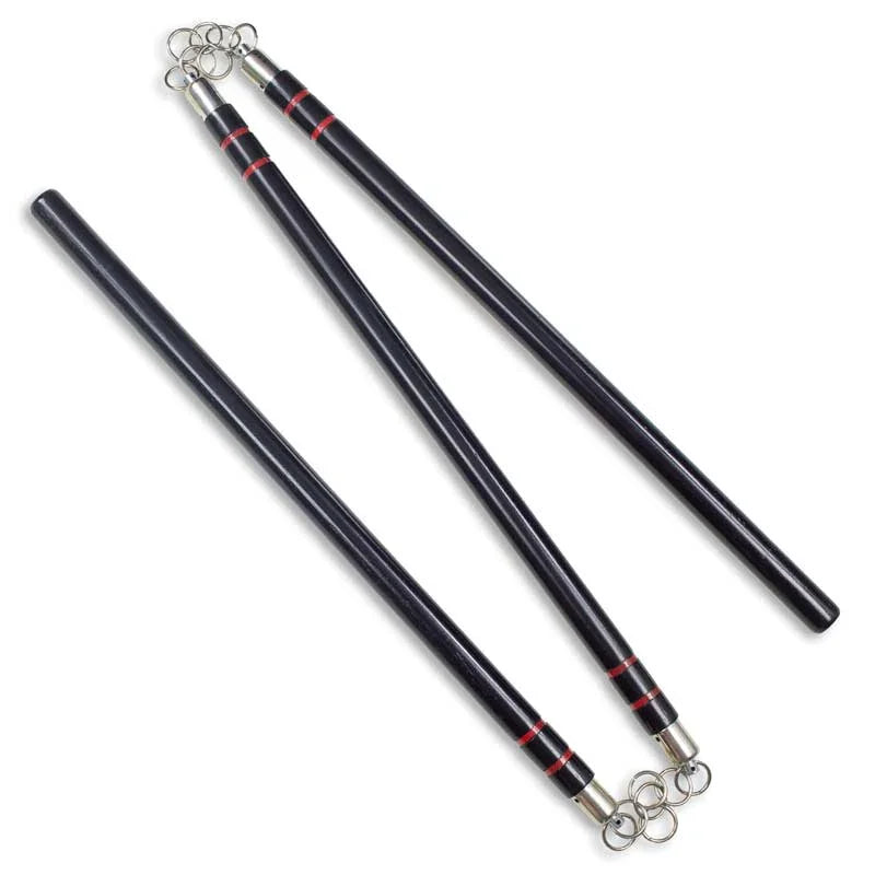 Black Hardwood Three-Section Staff - Violent Art Shop