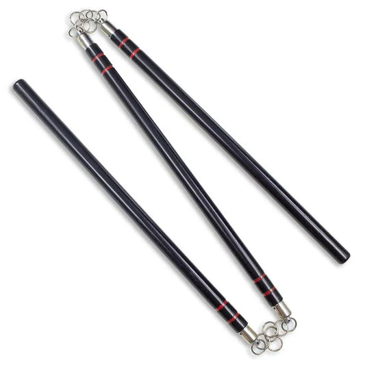 Black Hardwood Three-Section Staff - Violent Art Shop