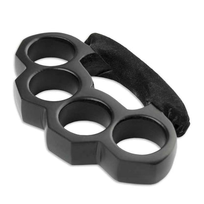 Black Leather Wrapped Knuckles - Violent Art Shop