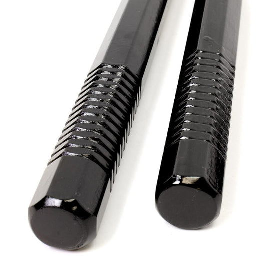 Black Octagon Nunchucks with Grip