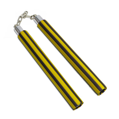 Black Striped Foam Chain Nunchaku