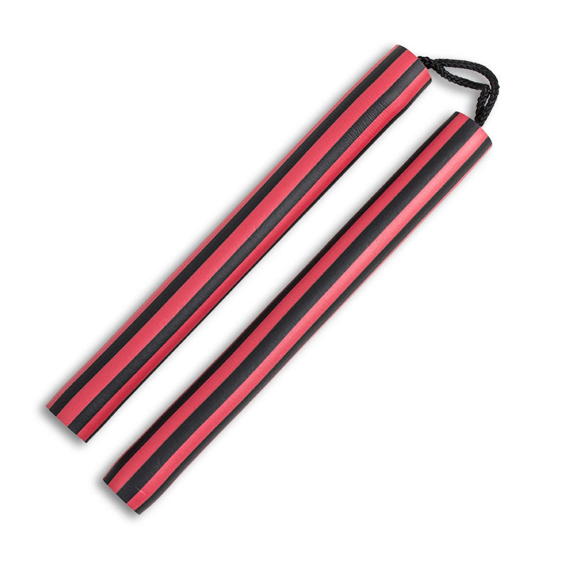 Black Striped Foam Cord Nunchaku