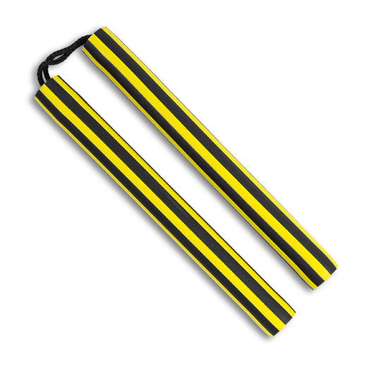 Black Striped Foam Cord Nunchaku