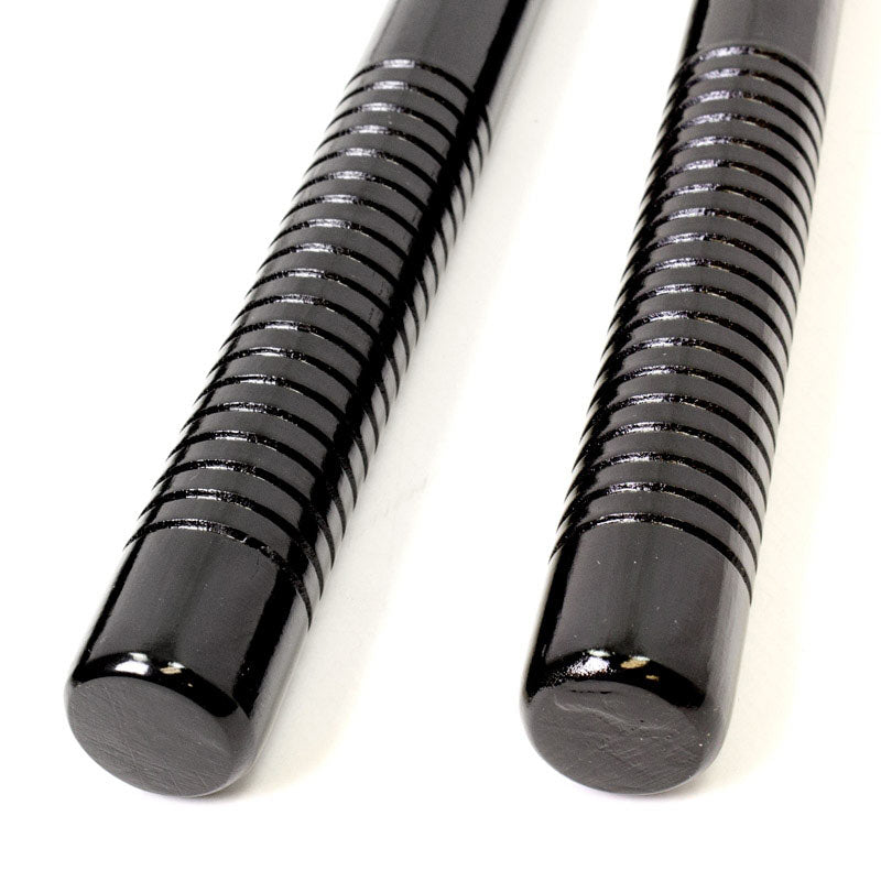 Black Wooden Nunchaku with Grip