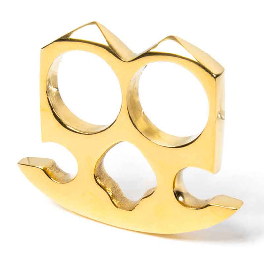 Brass Two-Finger Knuckles - Violent Art Shop