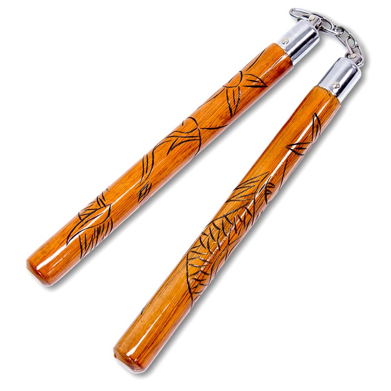Carved Dragon Nunchaku
