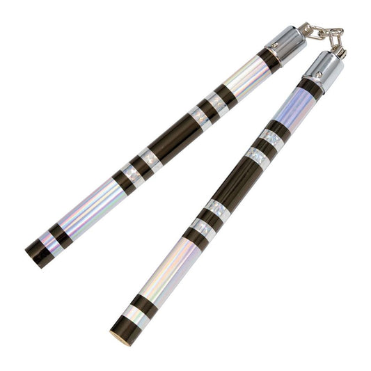 Chrome Stripe Taped Competition Nunchaku