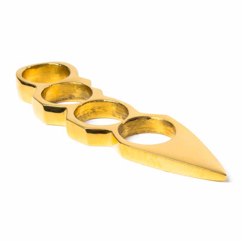 Compact Brass Spiked Knuckles