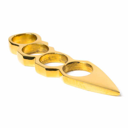 Compact Brass Spiked Knuckles