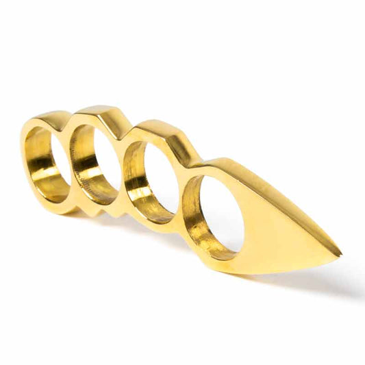 Compact Brass Spiked Knuckles - Violent Art Shop