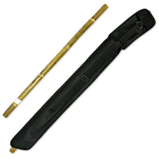 Unpeeled Rattan Escrima Set with Case