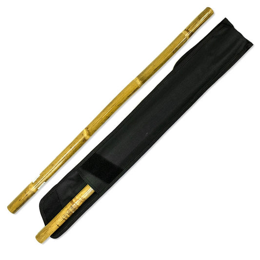 Unpeeled Rattan Escrima Set with Case