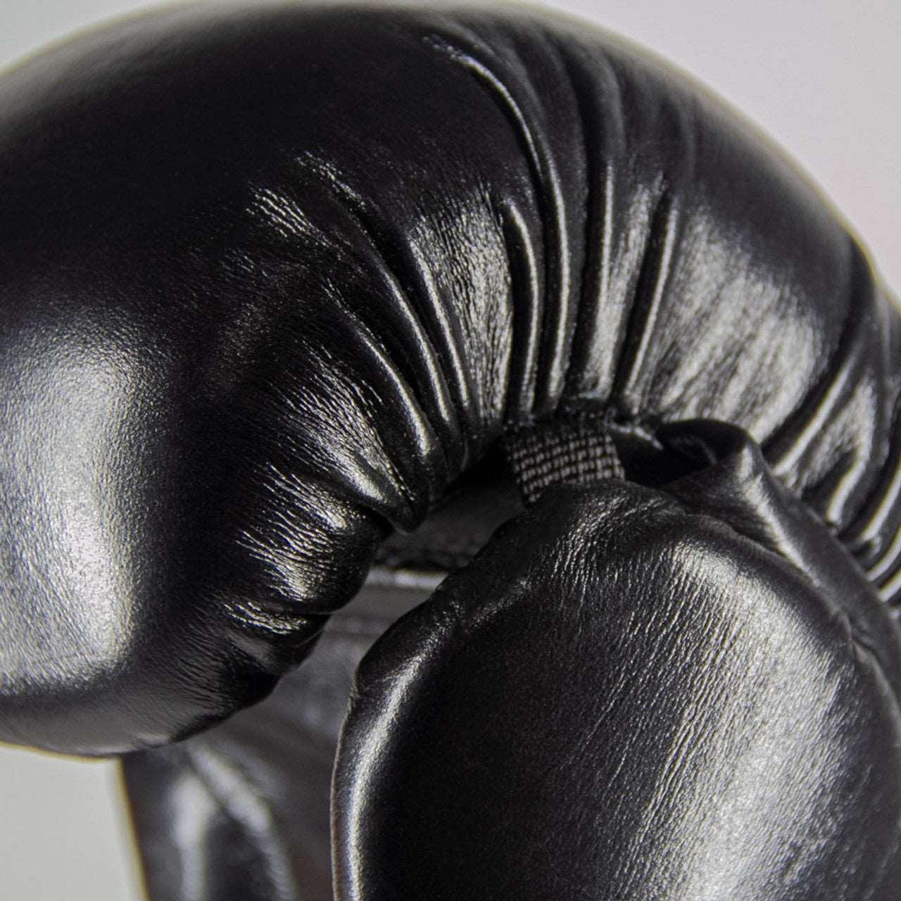 Elite Leather Boxing Gloves - Black / Black - Violent Art Shop