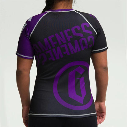 Gameness Female Short-Sleeve Pro Rank Rash Guard - Violent Art Shop