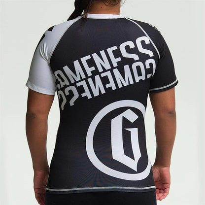 Gameness Female Short-Sleeve Pro Rank Rash Guard - Violent Art Shop