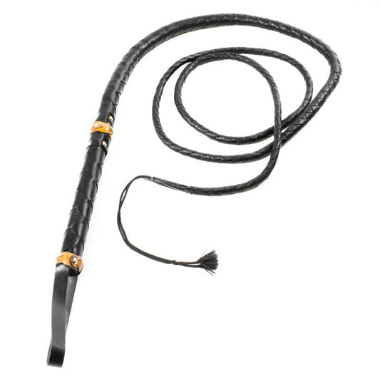 Handmade Leather Bull Whip - Violent Art Shop
