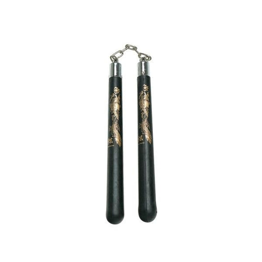 Hard Rubber Nunchaku Black - Violent Art Shop